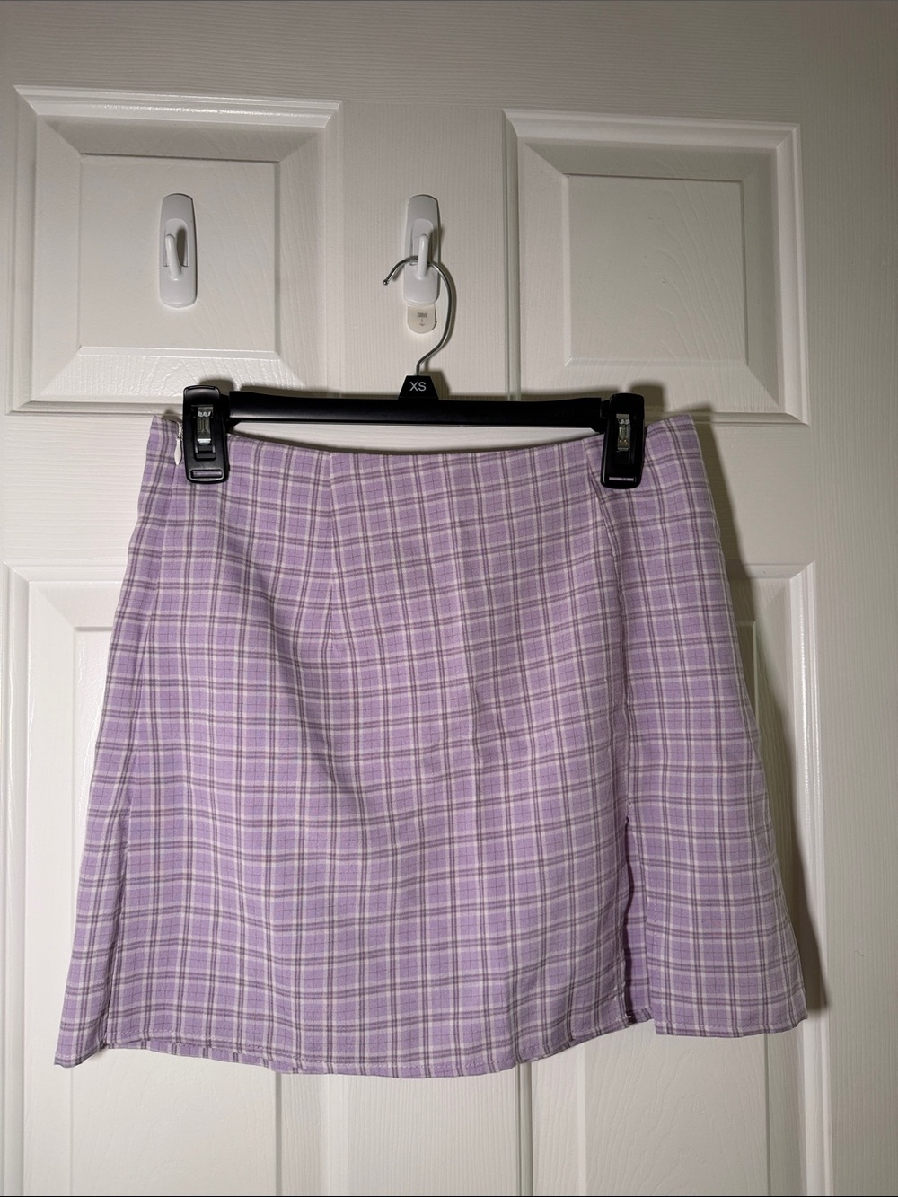 Lavender Plaid A-Line Skirt - Brand: Shein